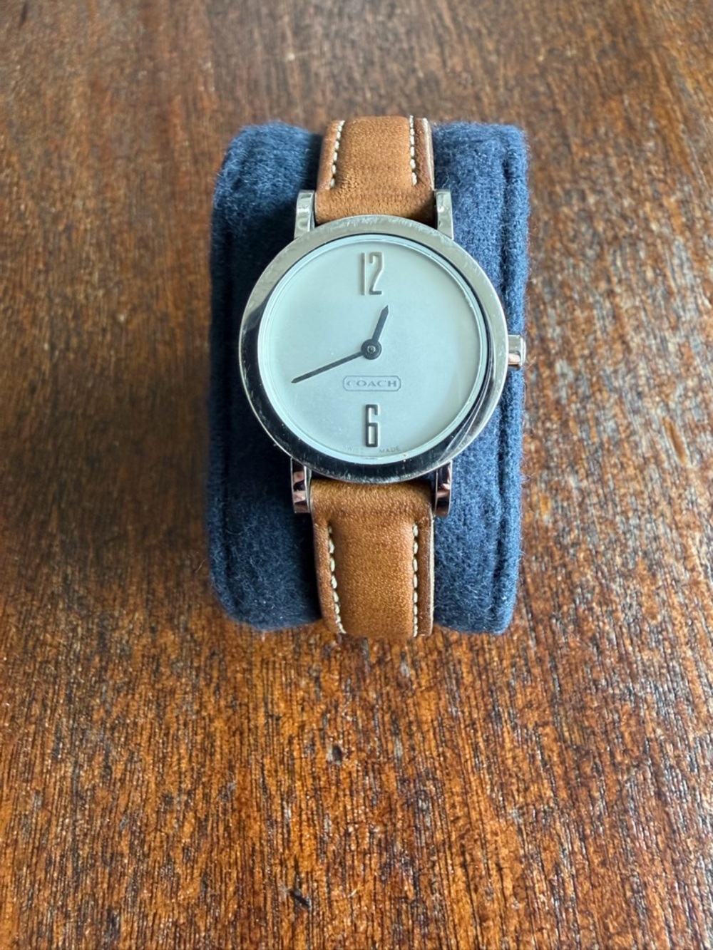 COACH Women’s Watch with Brown Leather Strap